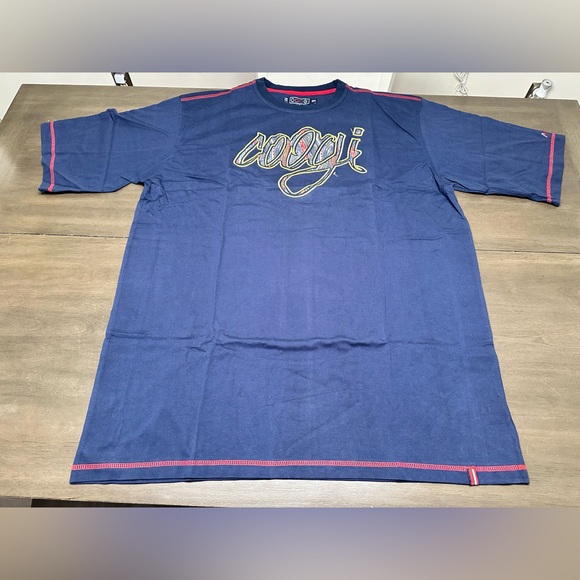 VINTAGE COOGI KNITWEAR TSHIRT STYLE ON SPELLOUT NWT- Dead-stock-3XL-Original Bag - Picture 2 of 15
